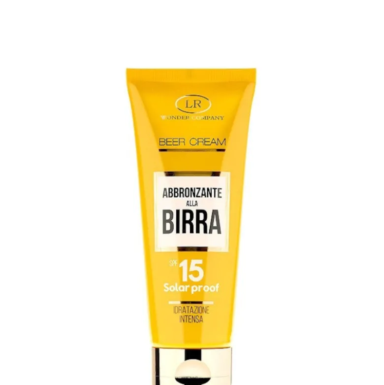 BEER CREAM - Abbronzante alla Birra Viso/Corpo SPF 15 100 ML