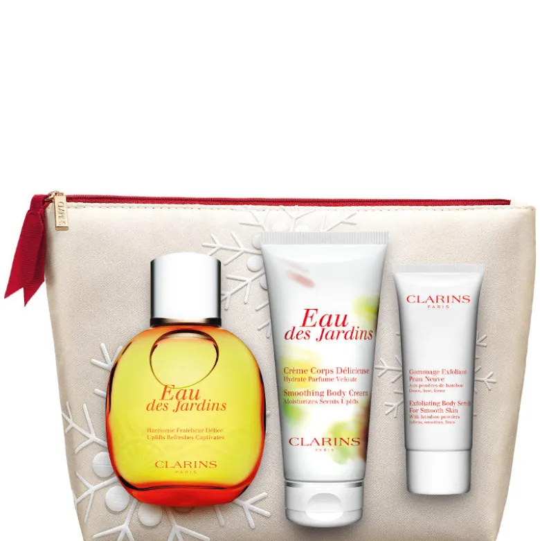 Eau des Jardins Confezione 100 ML Acqua Profumata + 100 ML Body Cream + 30 ML Esfoliante Corpo