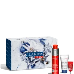 Gel Energisant - Clarins Men Confezione 50 ML Gel Viso + 3 ML Gel Contorno Occhi + 30 ML Detergente Viso + Beauty Clarins