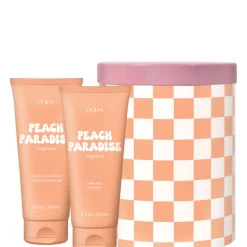 HAPPYBOX KIT 2 PEACH PARADISE 200 ML Gel Esfoliante Corpo + 200 ML Latte Corpo