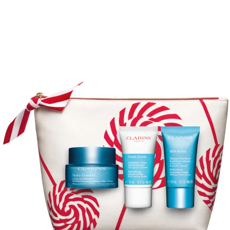 Hydra-Essentiel Crème Désaltérante - Tutti i tipi di pelle Confezione 50 ML Crema Viso Giorno + 15 ML Scrub Viso + 15 ML Maschera Viso