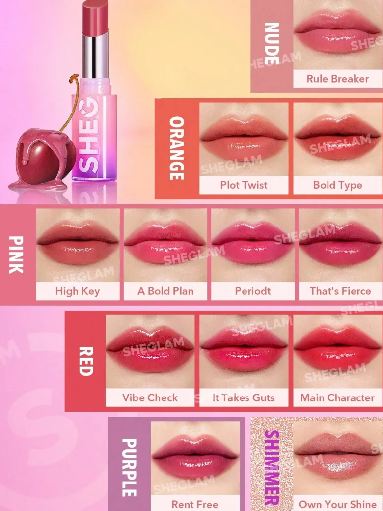 Sheglam Mirror Kiss High-Shine Lipstick